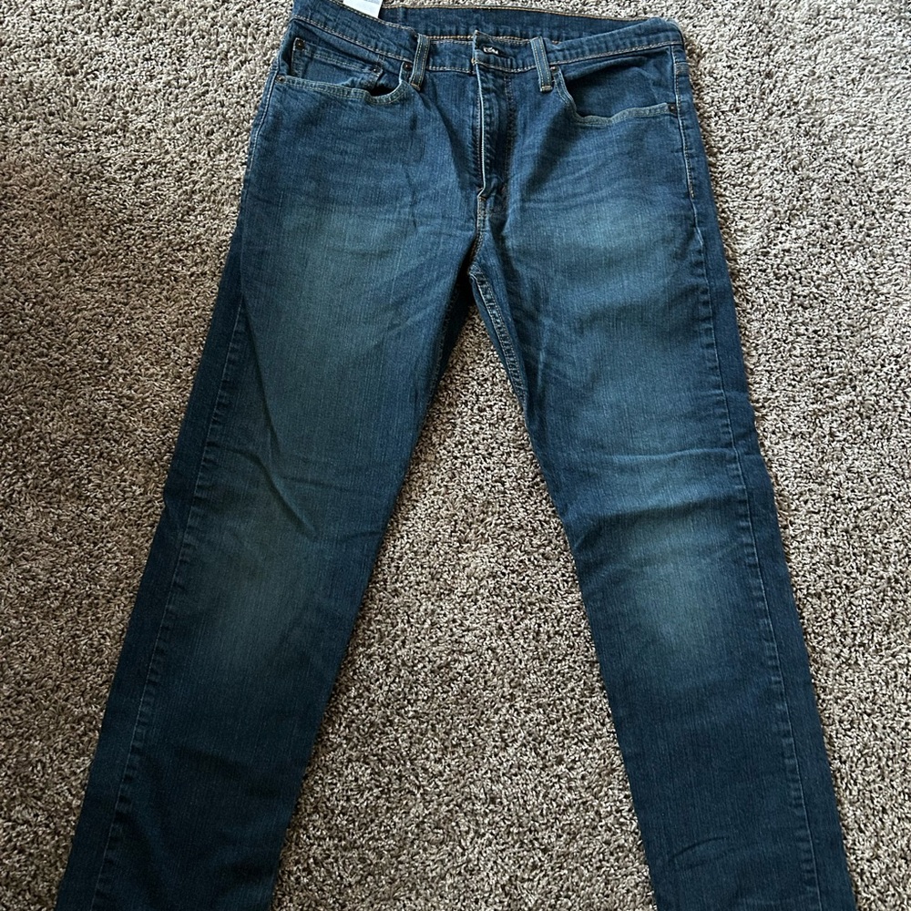 Levi's Dark Blue Straight Jeans